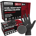 thumbnail image 1 of [50 pack] SureSafe Infinity Grip Nitrile Gloves, 8 Mil,&Nbsp;Black,&Nbsp;Large, 1 of 5