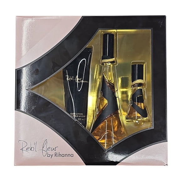Rihanna Reb'l Fleur Eau De Parfum 3 Pcs Gift Set For Women