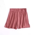 thumbnail image 1 of AherBiu Womens Summer Shorts Loose Fitting Elastic Waisted Comft Soft Shorts Oversized Sleeping Home Shorts, 1 of 3