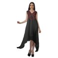 thumbnail image 1 of Moomaya Robe de Plage pour Femmes Sans Manches en Rayonne Unie à Ourlet Asymétrique pour Fête, 1 of 5