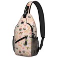 thumbnail image 1 of Japanese Sushi Roll Kawaii Sushi Lover Lightweight Travel Sling Backpack Durable Fashionable Multipurpose, 1 of 6