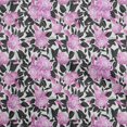 thumbnail image 1 of oneOone Velvet Pink Fabric Florals Sewing Craft Projects Fabric Prints By Yard 58 Inch Wide, 1 of 5