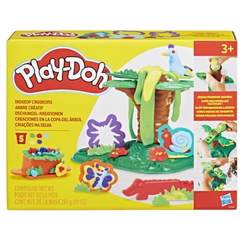 Play-Doh Treetop Creations Playset, 16 Accessories & 5 Colors, Kids Arts & Crafts, Nature Toys for Girls & Boys 3+