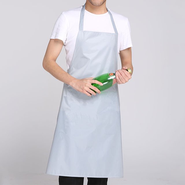 mmirethe Tablier de Cuisine Réglable Résistant à l'Huile Tablier de Barbecue Imperméable et Lisse vermeil