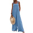 thumbnail image 1 of Innerwin Combinaisons une Pièce Combishort pour Femme Été Sans Manches Ample Barboteuse Bleu G, 1 of 3