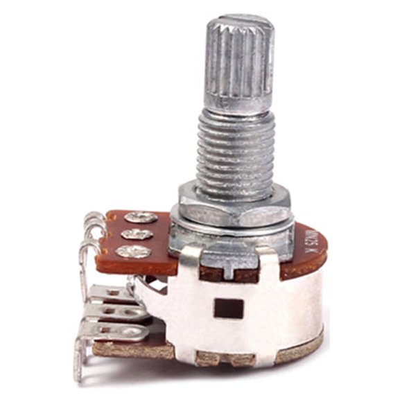FRCOLOR MN25K Solder Lugs MN25K 25K OHM Linear Taper Rotary Potentiometer,0.87"X0.67"X1.14"
