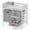 White & Gray, variant on Costway Wooden Baby Changing Table, Diaper Changing Station with 3 Fabric Storage Drawers