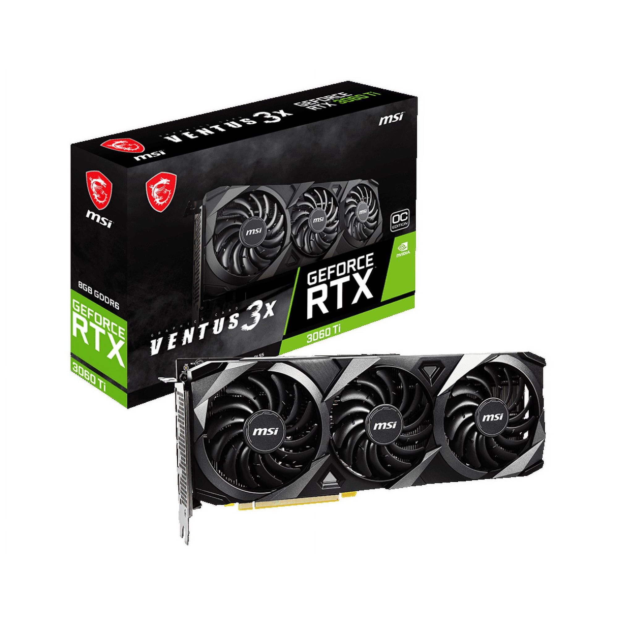 MSI Ventus GeForce RTX 3060 Ti 8GB GDDR6 PCI Express 4.0 Video