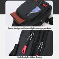 thumbnail image 4 of Ovzne Fashionable Embroidery Diamond Shoulder Crossbody Bag Large Capacity Watertight Backpack With Data Hole On Clearance, 4 of 6