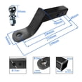 thumbnail image 3 of 4 Inch Drop Towbar Tow Bar Ball Mount Tongue Hitch Trailer Car RV Boat Parts Accessories ,Dependable Strength, 3 of 6