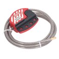 thumbnail image 3 of Industrial-Grade Safety Lockout Kit: 38mm Stainless Steel Padlock with 1.8m Adjustable 6mm PVC-Coated Cable Lock, Key-Retention Mechanism, 2 Keys Included – Ideal for Power, Chemical, Petroleum &, 3 of 6