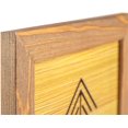 thumbnail image 3 of Rustic Wooden Picture Frame 11x14 Inch - Natural Solid Eco Distressed Wood for Wall Mounting Photo Frame - Walnut, 3 of 7