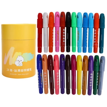 Craies de Cire Rotatifs Lavables Craies de Cire Rotatifs Dessin Craies de Cire Rotatifs Craies de Cire de Peinture Craies de Cire Rotatifs Cire Colorée Lavable Enfants Graffiti Peinture Outils de Dessin