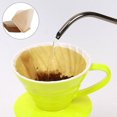 thumbnail image 1 of 40Pcs Fan-shaped Hand Drip Brew Coffee Filter Home Office Travel DIY Cafe Paper, 1 of 5