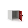 thumbnail image 2 of Casiers Cubiques de 12 Pouces - Carcasse Grise - Porte (Rouge), 2 of 5