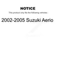 thumbnail image 2 of Transit Auto Front Rear Disc Brake Rotors Semi-Metallic Pads and Drum Kit (7Pc) for Car 2002-2005 Suzuki Aerio K8S-102139, 2 of 11