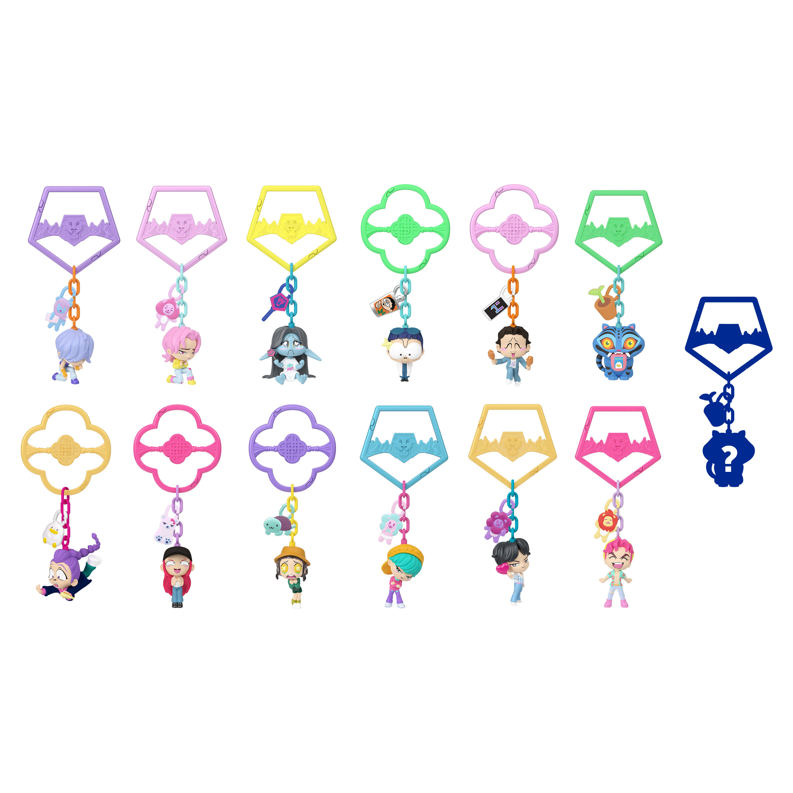 KPop Demon Hunters, mini-figurines de collection en porte-clés, HUNTR/X, Saja Boys, Derpy, Sussie et accessoires