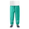 thumbnail image 3 of MIASHUI Pantalon de Pluie pour Enfants Garçons Filles Imperméable Léger Réfléchissant Pantalon de Pluie, Vert, 5-6 Ans, 3 of 4