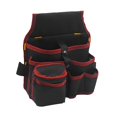 thumbnail image 1 of Ceinture d'Outils de Charpentier Sac de Ceinture de Taille Imperméable Pratique Résistant à l'Usure Sac de Rangement de Ceinture de Jardin Porte-Outils de Charpenterie Maison DIY Bord Rouge, 1 of 10