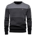 thumbnail image 1 of Mikilon Men's O-neck Sweater Soft Casual Sweaters For Men Classic Pullover Sweaters With Ribbing Edge, 1 of 3