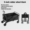 thumbnail image 1 of Amdohai Chariot à Outils Pliable de 5“, Chariot Utilitaire Pliant pour Camping en Plein Air, Chariot de Jardin avec Roues Pivotantes à 360 Degrés et Poignée Réglable, 1 of 8