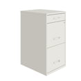 thumbnail image 1 of 18" Deep 3 Drawer Metal Organizer File Cabinet with Pencil Drawer, Pearl White, 1 of 4