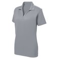 thumbnail image 1 of Gravity Threads Polo en Maille de Course pour Femmes - Argent - 2X-grand, 1 of 1