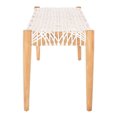 thumbnail image 4 of Safavieh Bandelier Cowhide Leather Bench, 4 of 9