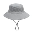 thumbnail image 4 of XZNGL Toddler Baby Summer Sun Protection Fashion Solid Color Sun-Hat Cute Sunscreen Hat Cap, 4 of 9