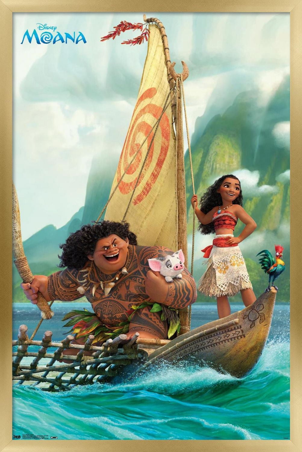 Disney Moana - Group Wall Poster, 22.375" x 34"