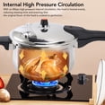 thumbnail image 4 of Autocuiseur en Acier Inoxydable, Autocuiseur Épaissi Compatible Induction avec Dispositifs à Valve à Ressort, Compatible avec Cuisinière à Gaz et à Induction pour 2 à 5 Membres, 4 of 7