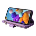 thumbnail image 3 of Compatible avec Samsung Galaxy A21S Étui Portefeuille avec Fentes pour Cartes en Cuir PU Fermeture Éclair Folio Rabattable, 3 of 5