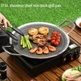 thumbnail image 3 of Korean Traditional BBQ Grill Pan, Non Stick Stainless Steel, Fast Heat Conduction, Indoor Outdoor Cookware Compatible with All Heat Sources, 3 of 7