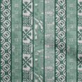 thumbnail image 1 of oneOone Rayon Teal Green Fabric Block Print Craft Projects Decor Fabric Printed By The Yard 56 Inch Wide, 1 of 4