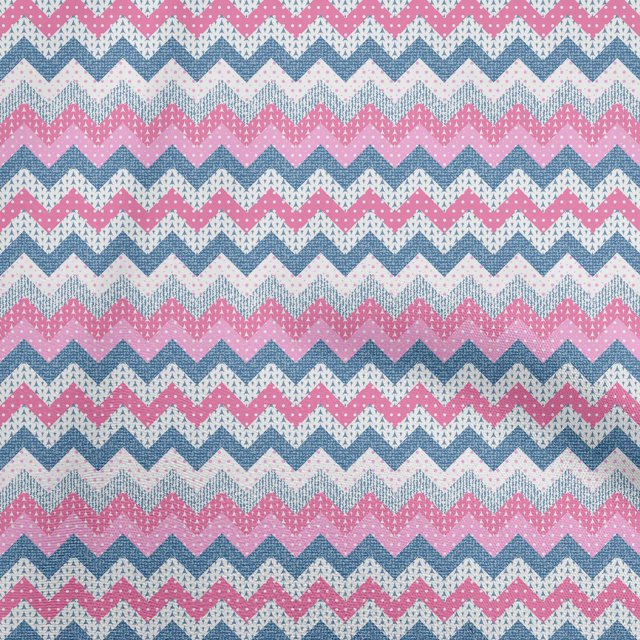 oneOone Viscose Chiffon Light Pink Fabric Chevron Craft Projects Decor Fabric Printed By The Yard 42 Inch Wide-T7
