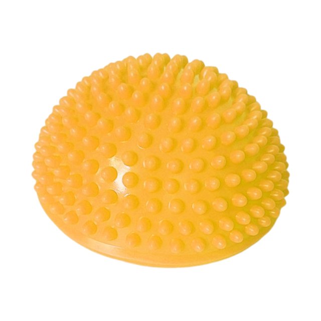 tredstone Half Round Massage Ball Effective Massage Tool Made With PVC Durable And Practical Balance Pod yellow 1Set