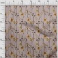thumbnail image 3 of oneOone Tissu Flex Coton Brun Fauve Floral Rétro Projets de Couture Tissu Imprimé au Mètre 40 Pouces de Large, 3 of 5
