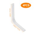 thumbnail image 2 of Shisuyan 4pcs Stainless Steel Shelf Bracket Wall Mount Shelf Support Fixing Bracket L Shape Bracket, 2 of 8