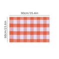 thumbnail image 3 of Tapis d'Extérieur à Carreaux d'Automne Orange Noir Rouge à Carreaux / Paillasson à Poils Courts en Polyester Tissé à la Main / Dos en Caoutchouc Antidérapant / 15.7x23.6 Po / Tapis Superposé pour Patio Porche Entrée, 3 of 8