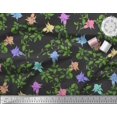 thumbnail image 2 of Soimoi Poly Georgette Fabric Leaves & Bell Floral Print Fabric by Yard 42 Inch Wide, 2 of 3