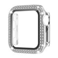 thumbnail image 1 of For Apple Watch Case 42mm Series 3/2/1 with Tempered Glass Screen Protector, Double Bling Case Crystal Diamonds Rhinestone Bumper Overall Hard PC Slim Protective Cover For iWatch 42mm, 1 of 6