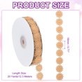 thumbnail image 2 of Uxcell Daisy Flower Lace Trim for DIY Crafts Sewing Trim Embellishments Light Brown, 2 of 6
