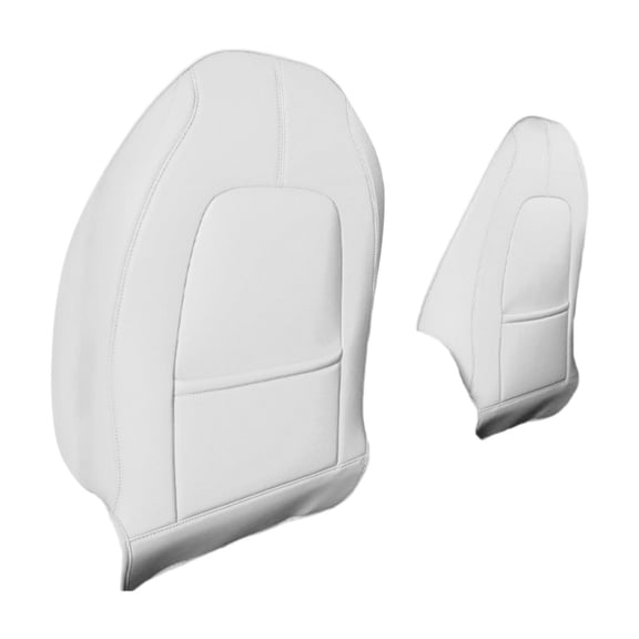 Car 2 Count Seat Back Protector Kick for Model Y White