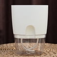 thumbnail image 2 of 2 Layer Plastic Plant Pots Self Watering Flower Planters Flower Pots for Indoor Outdoor with Cotton Rope, 2 of 6