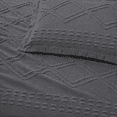 thumbnail image 2 of Swift Home Diamond Textured Soft Touch Duvet Cover Set, All Season Bedding with Zipper Closure, Includes Pillow Shams, King, Steel Gray, 2 of 5