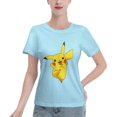 thumbnail image 1 of T-Shirt Basique à Manches Courtes pour Femmes Pikachu, 1 of 6