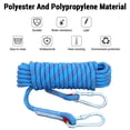 thumbnail image 4 of yeacher 10mm Heavy-Duty Climbing Rope for Outdoor Adventures, Rock Climbing, and Rescue Operations - High-Strength Polyester & Polypropylene, 850kg Load Capacity, Multiple Lengths & Colors Available, 4 of 6