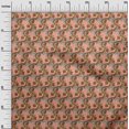 thumbnail image 2 of oneOone Viscose Jersey Fabric Spiral & Floral Block Printed Craft Fabric BTY 60 Inch Wide, 2 of 4