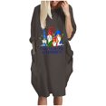 thumbnail image 2 of LSLJS The Fashion Women's Winter Plus Size Loose Pocket Christmas Printed Dress, 2 of 6