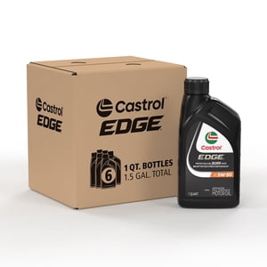 Castrol Edge 5W-50 Advanced Full Synthetic Motor Oil, 1 Quart, Pack of 6